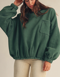 Oversized Mineral Pocket Pullover