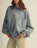 Oversized Mineral Pocket Pullover