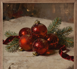 12x12 Red Ornaments On Display