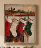 16x20 Stockings Hung On Fireplace