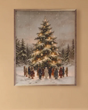 24x30 Gathering Around The Christmas Tree
