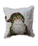 18" Cotton Slub Santa Pillow