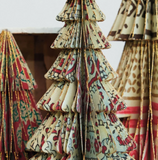 7" Recycled Paper Folding Honeycomb Tree