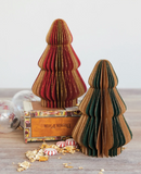 7" Handmade Recycled Paper Folding Honeycomb Tree