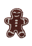 Cotton Tufted Gingerbread Cookie Trivet