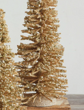 27.5" Wood + Glitter Tree - Tan