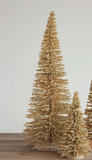 27.5" Wood + Glitter Tree - Tan