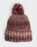Sparkle Season Knit Hat - Mauve Multi