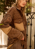 Paisley Patchwork Quilted Shacket