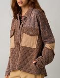 Paisley Patchwork Quilted Shacket