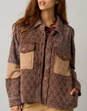 Paisley Patchwork Quilted Shacket