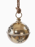 8" Gold Snowflake Bell