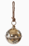 8" Gold Snowflake Bell