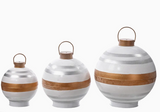 Giant Glittered Stripe Bells